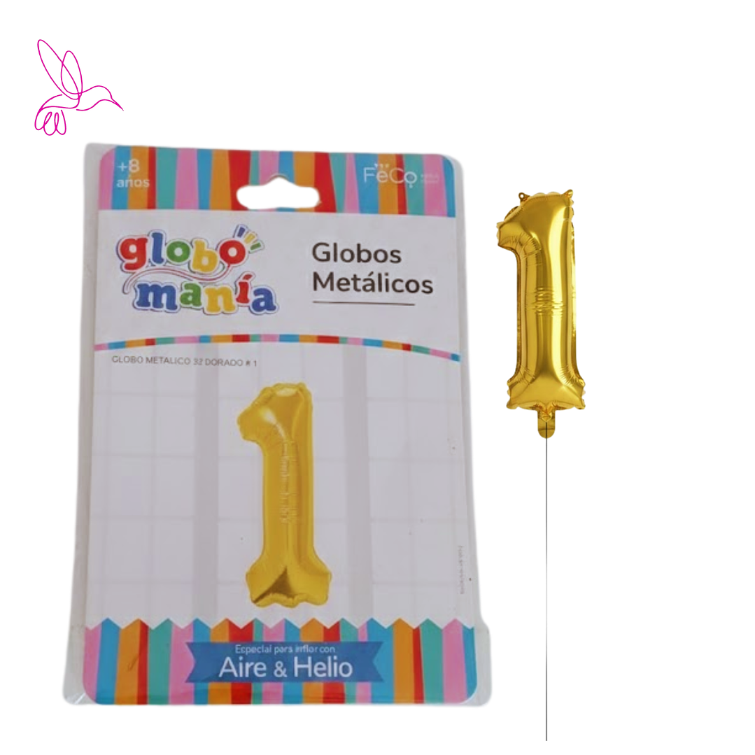 GLOBOS PREMIUM PARA DECORACION- DE NUMEROS  6