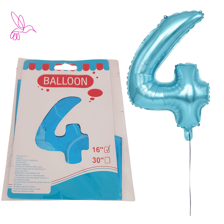 GLOBOS PREMIUM PARA DECORACION- DE NUMEROS  8