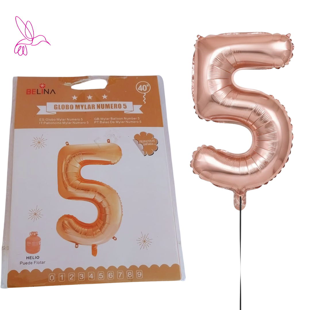 GLOBOS PREMIUM PARA DECORACION- DE NUMEROS  12