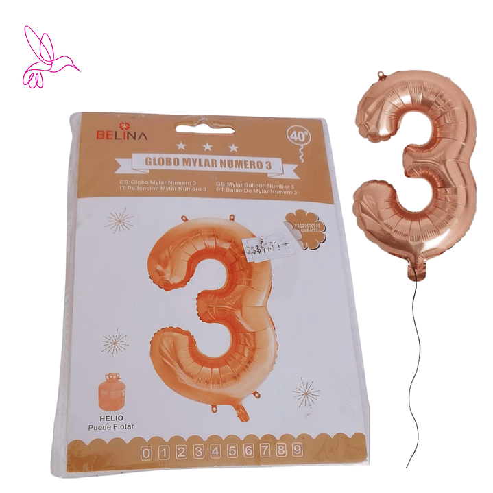 GLOBOS PREMIUM PARA DECORACION- DE NUMEROS  15