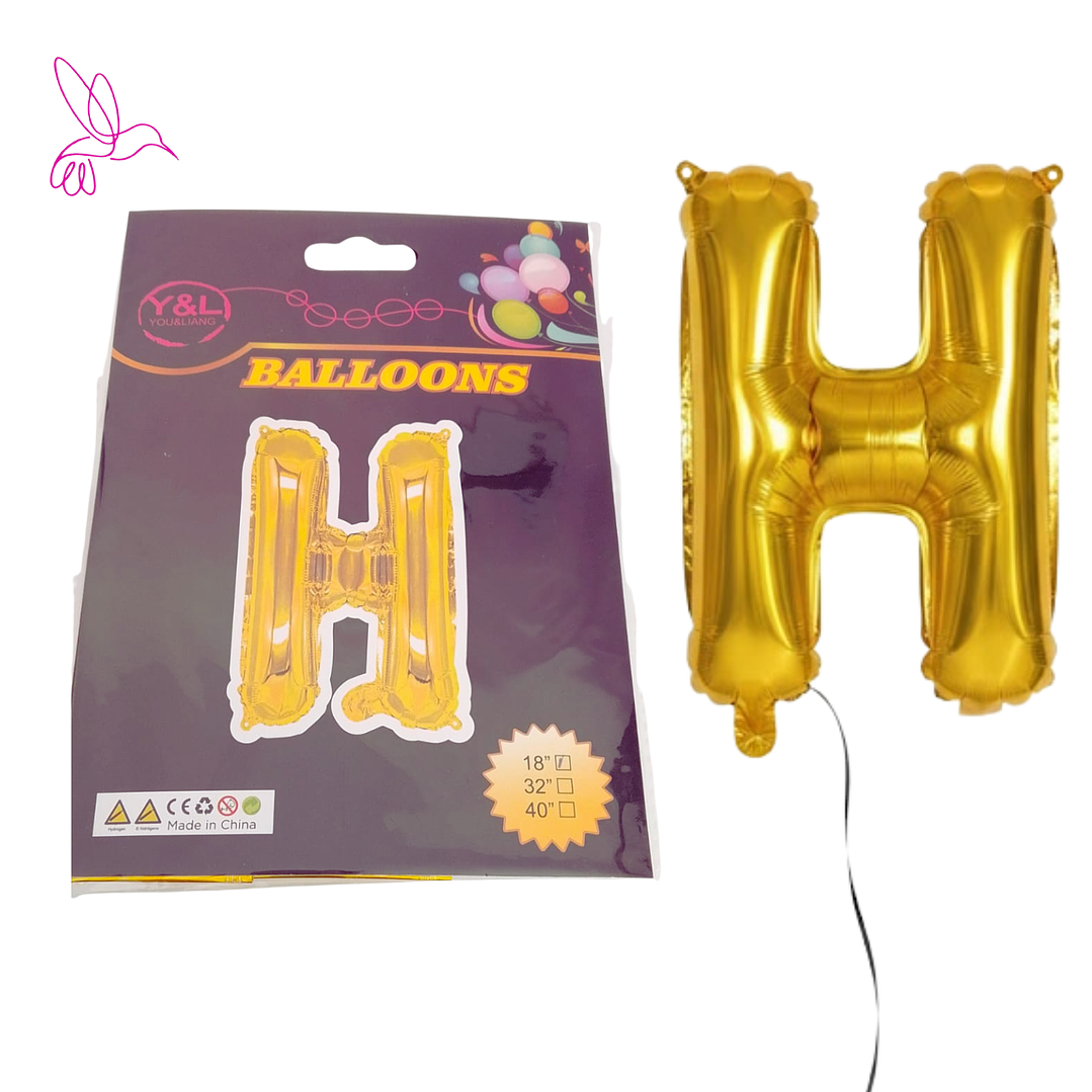 GLOBOS METALIZADOS DE LETRAS 9