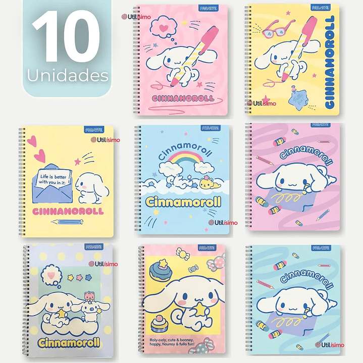 PACK DE 10 CUADERNOS UNIVERSITARIOS 7