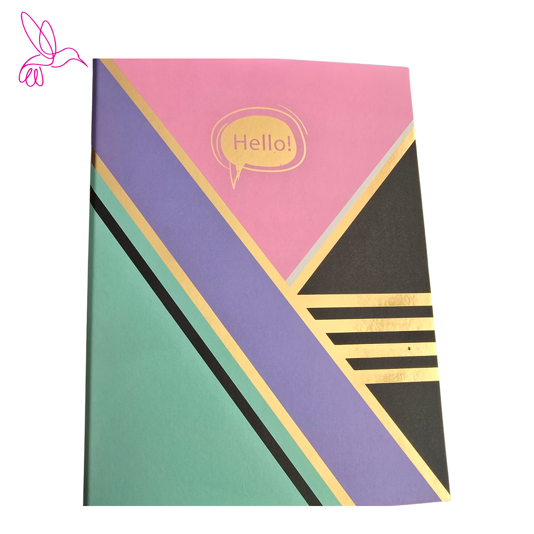 ARCHIVADOR DE PLANCA TAMAÑO CARTA -DISEÑO GEOMÉTRICO GOLD 4