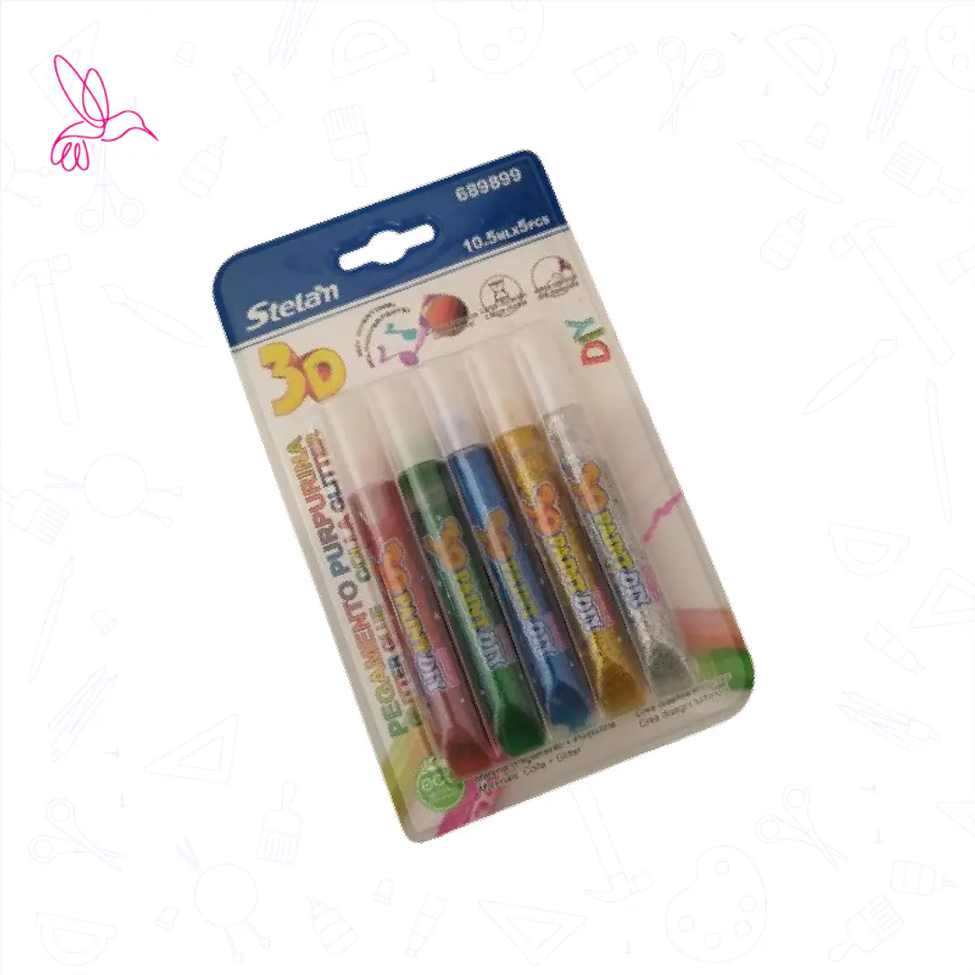 PEGAMENTO CON PURPURINA 1