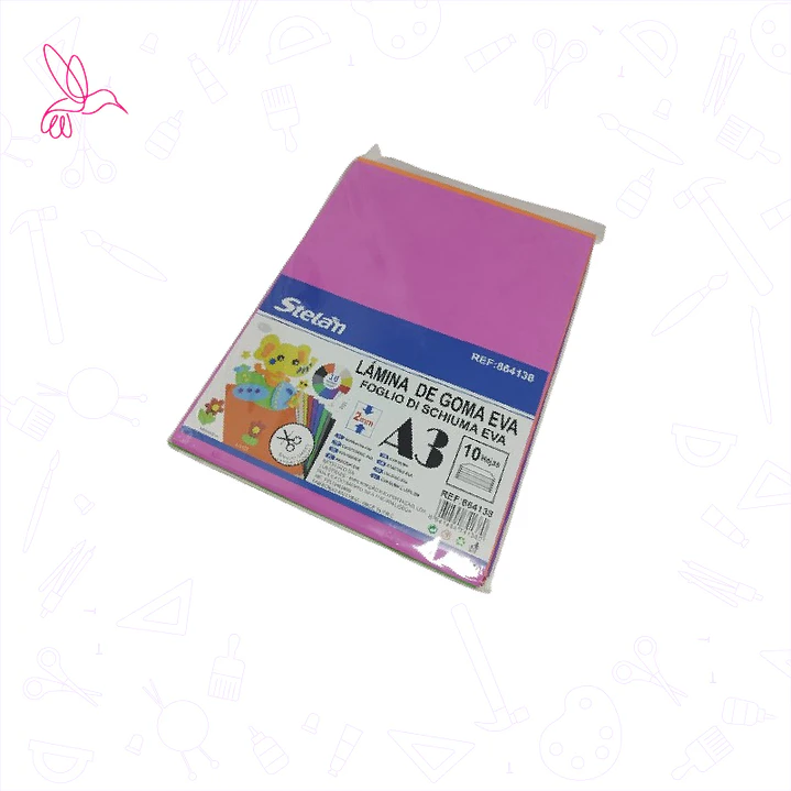 LÁMINA DE GOMA EVA - 10 COLORES 1