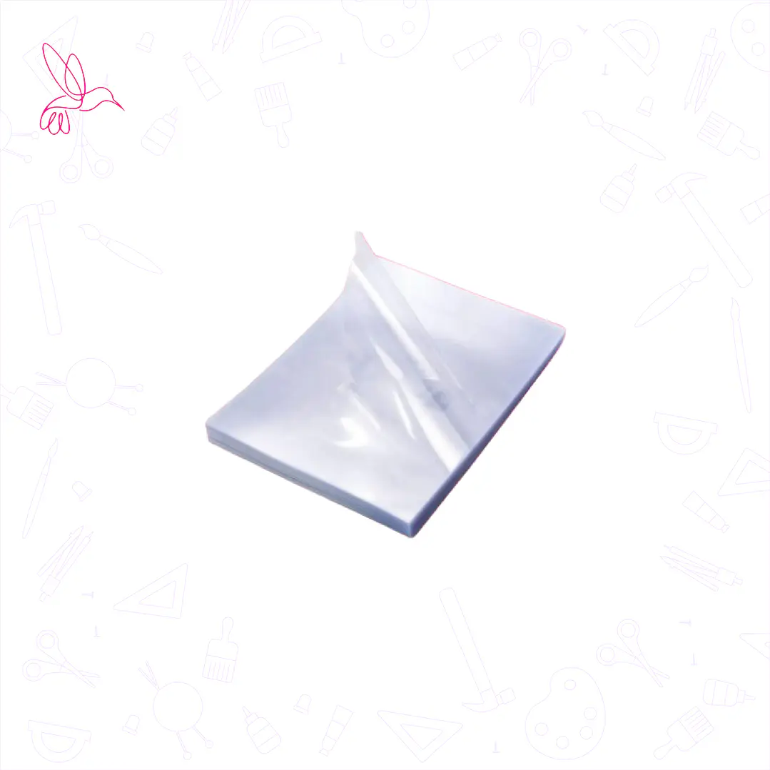 MICA TRANSPARENTE DE 200 MICRONES- TAMAÑO CARTA- 50 UNIDADES 1