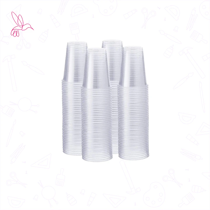 Vasos desechables transparentes  1