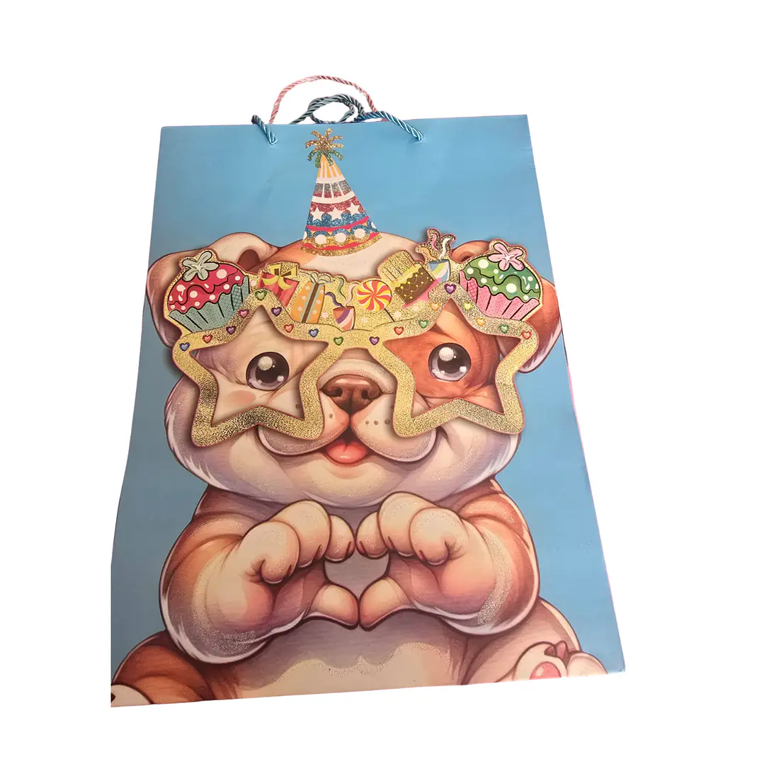 BOLSA DE REGALO-PERRITOS FESTIVOS  5