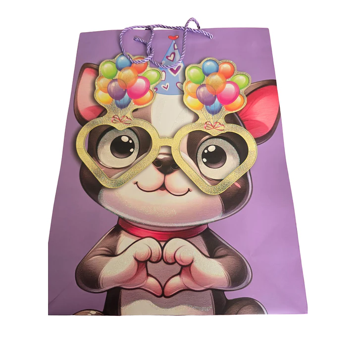 BOLSA DE REGALO-PERRITOS FESTIVOS  3