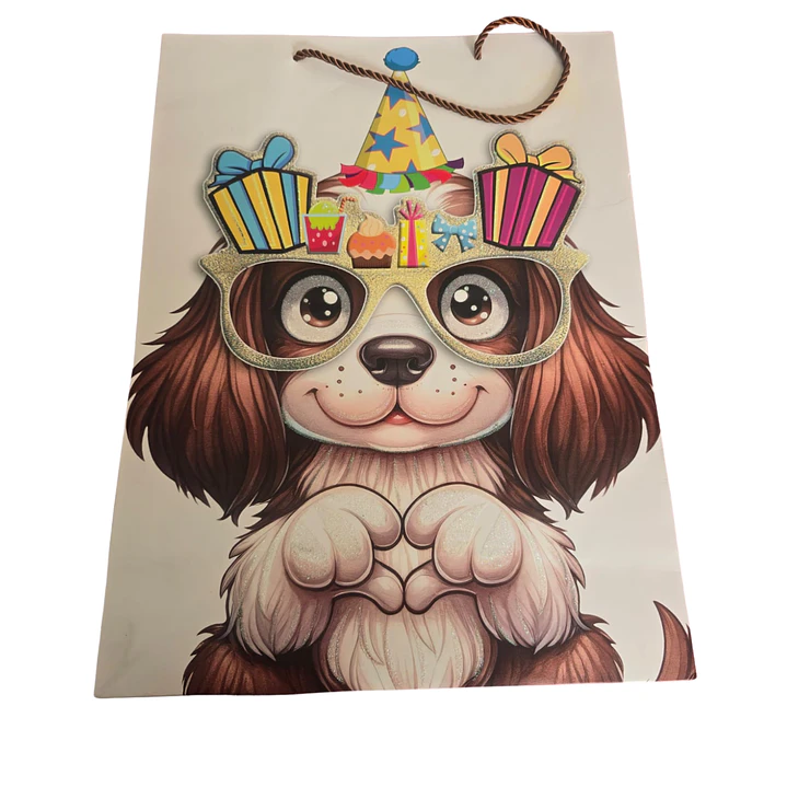 BOLSA DE REGALO-PERRITOS FESTIVOS  2