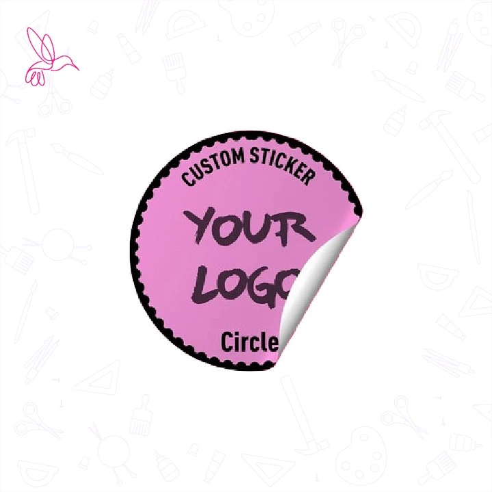 STICKER CON TU LOGO - PERSONALIZADO 1