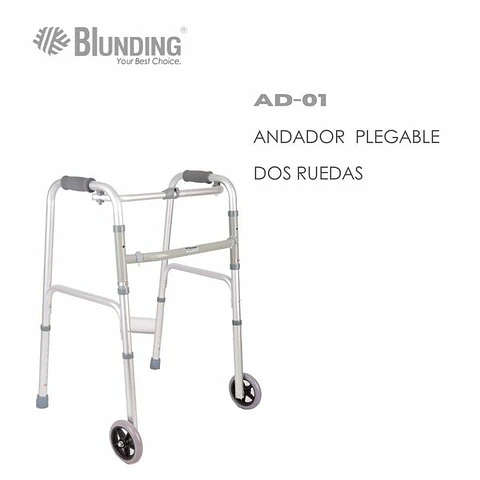 Andador plegable dos ruedas Blunding