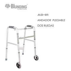 Andador plegable dos ruedas Blunding