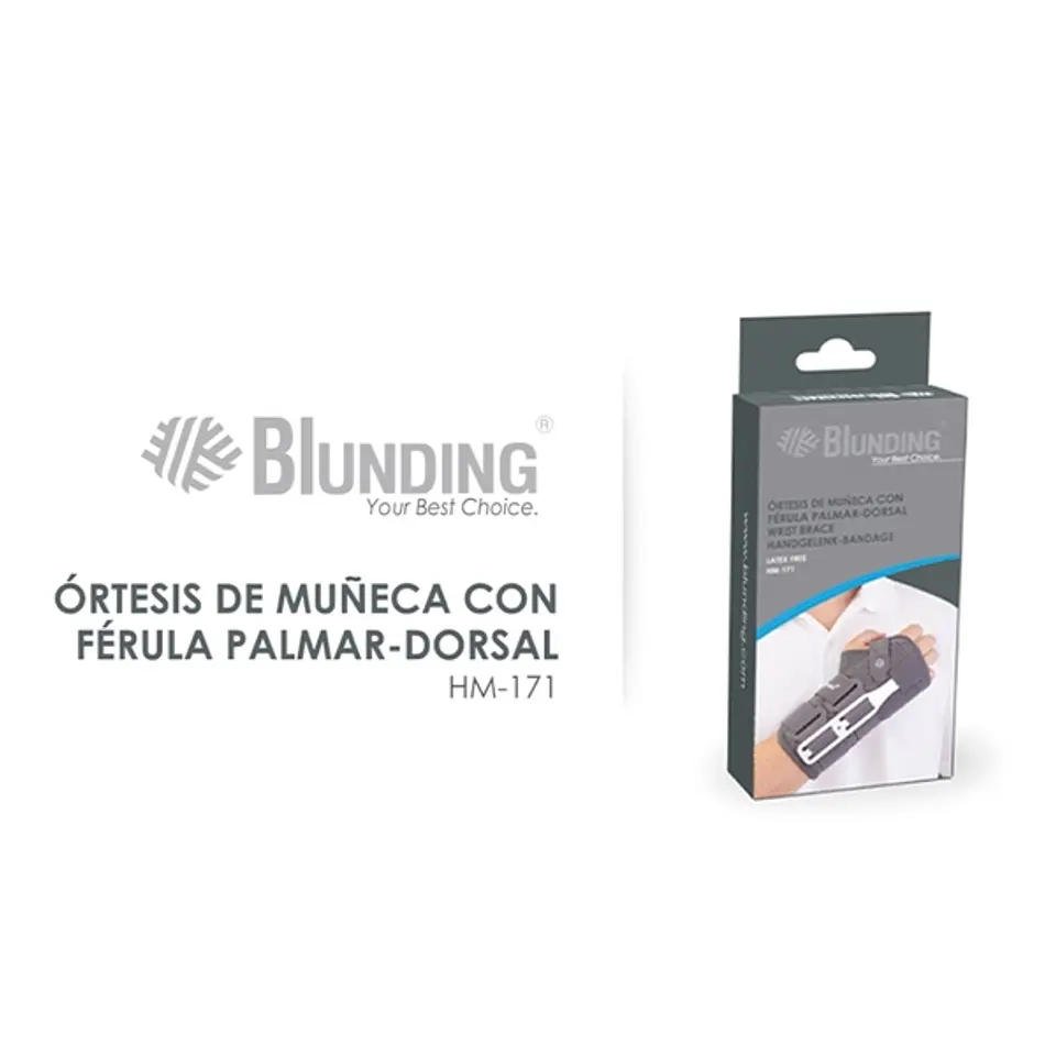 Órtesis muñeca con férula palmar-dorsal 2