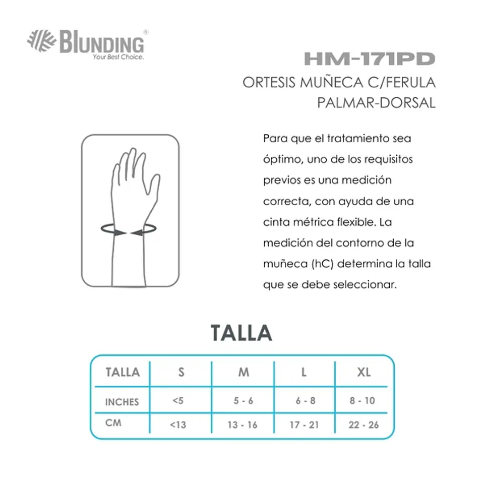 Órtesis muñeca con férula palmar-dorsal 4