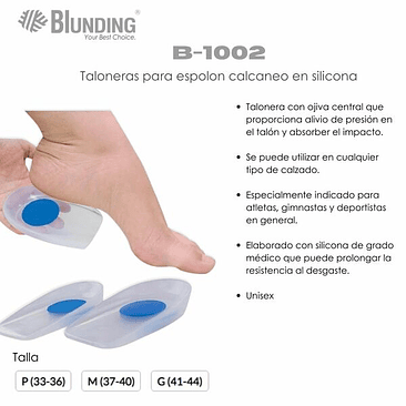Talonera para espolón calcáneo en gel Blunding 3