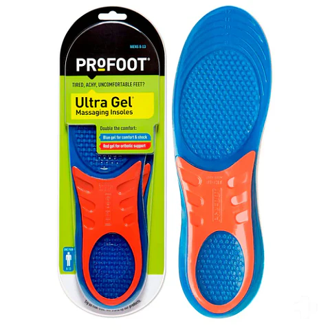 Plantillas de masaje ultra gel Hombre 8-13 (1par)