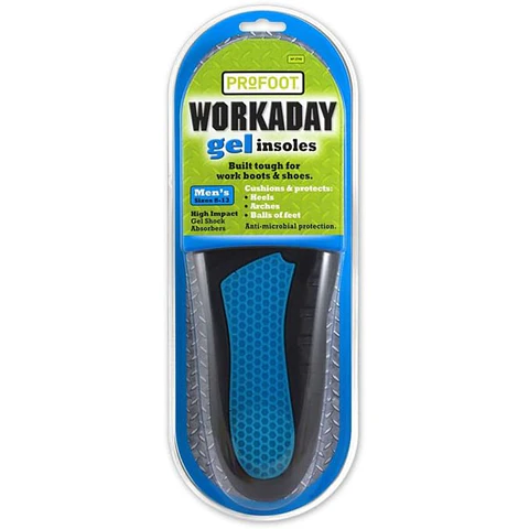 Plantillas gel de trabajo Hombre 8-14 (1par)