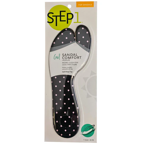 Plantilla de gel para sandalia talla única par (recortable)