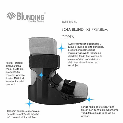 Bota blunding premium corta