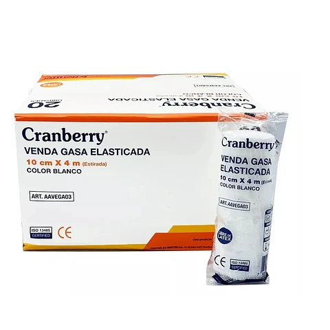 Venda gasa elasticada 10 cm x 4 m - Caja 20 unidades