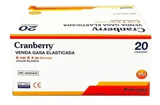 Venda gasa elasticada 8 cm x 4 m - Unidad 1