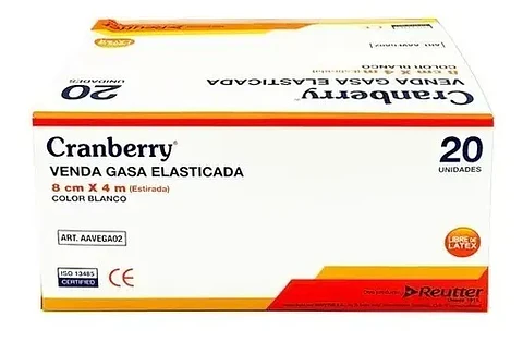 Venda gasa elasticada 8 cm x 4 m - Unidad