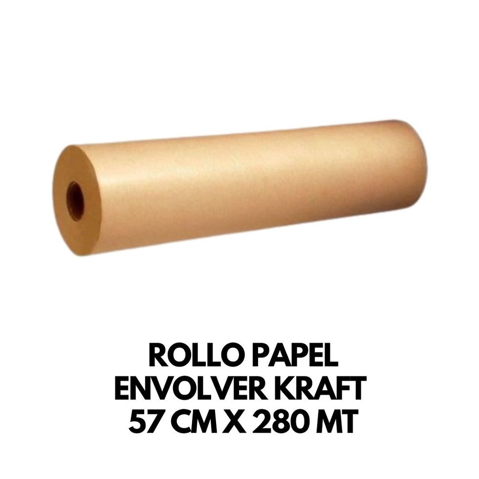 Rollo papel Kraft 57cm x 280m ROLLO PAPEL KRAFT BOBINA PLOTTER