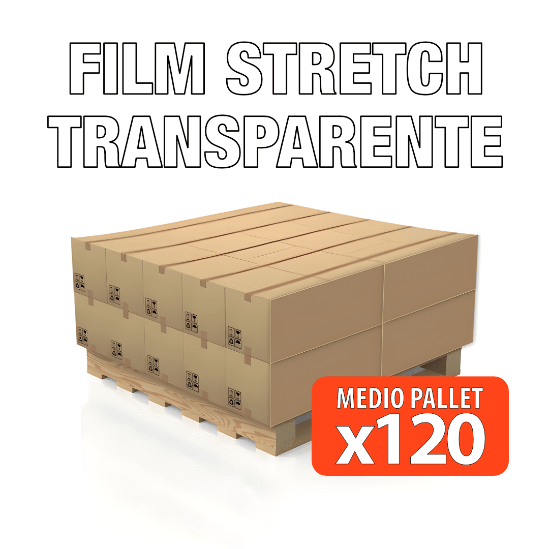 Medio Pallet - Film Stretch Transparente