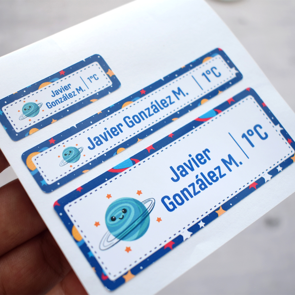 SET STICKERS ÚTILES ESCOLARES
