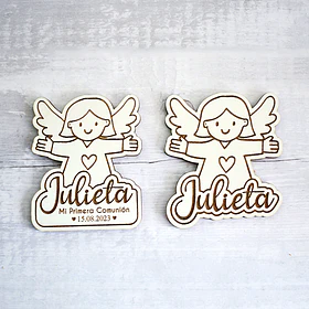 Imanes personalizados - Recuerdo Primera Comunión, Bautizo, Confirmación, Babyshower.
