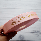 Cinta Satín/Raso personalizada con estampado dorado 23