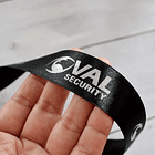 Cinta Satín/Raso personalizada con estampado plateado 16