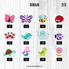 Set de stickers escolares personalizados (Impermeables) 8