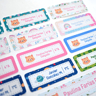 Set de stickers escolares personalizados (Impermeables) 11