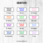 Set de stickers escolares personalizados (Impermeables) 10