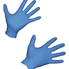 Guantes Descartables Antideslizantes Cleancarrier Examinación Color Azul Talle M De Nitrilo En Pack De 10 X 100 Unidades