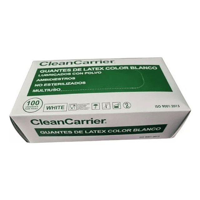 Guantes Latex Cleancarrier Talla S Pack De 10 Cajas X 100 Un