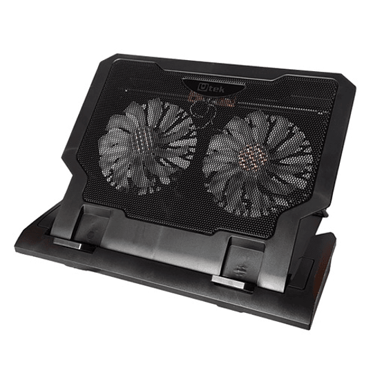 Cooler para notebook 12 -17″, doble ventilador de 14cm y ajustable