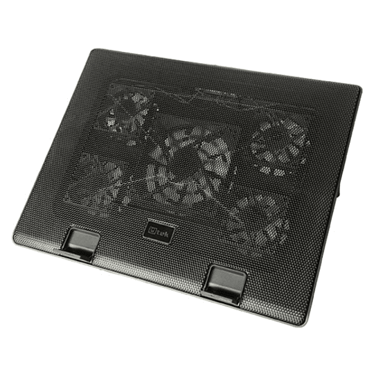 Cooler para notebook 12 -17″, 5 ventiladores de alto rendimiento con velocidad ajustable / mod. UT-NTC050