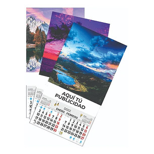 CALENDARIO CON TACO BIMENSUAL TAMAÑO IMAGEN 21X29 CM