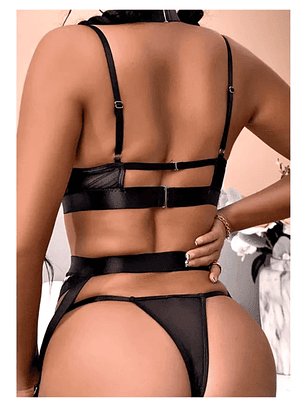 Body de encaje Animal Print