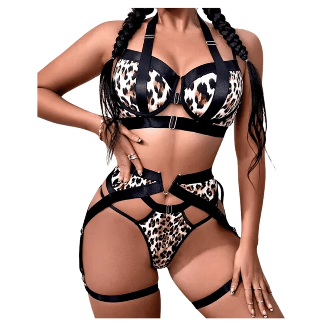 Body de encaje Animal Print 1