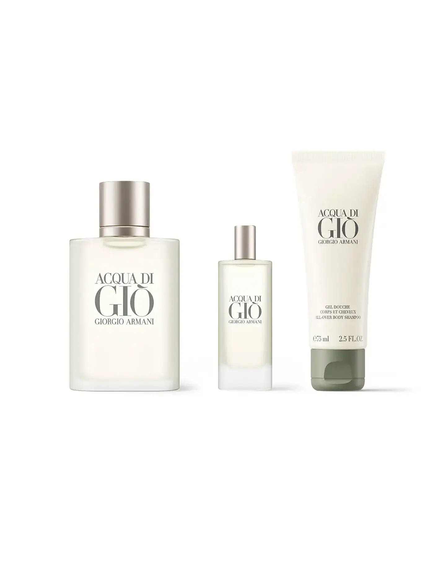 Acqua di Gio 100 ml EDT + Body Shampo 75 ml + 15 ml  2