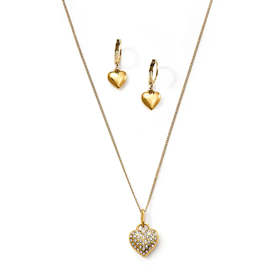 Estuche Collar + Aretes Love Again 1