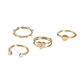 Set De Anillos Lovely Pearl x4 - Miniatura 1