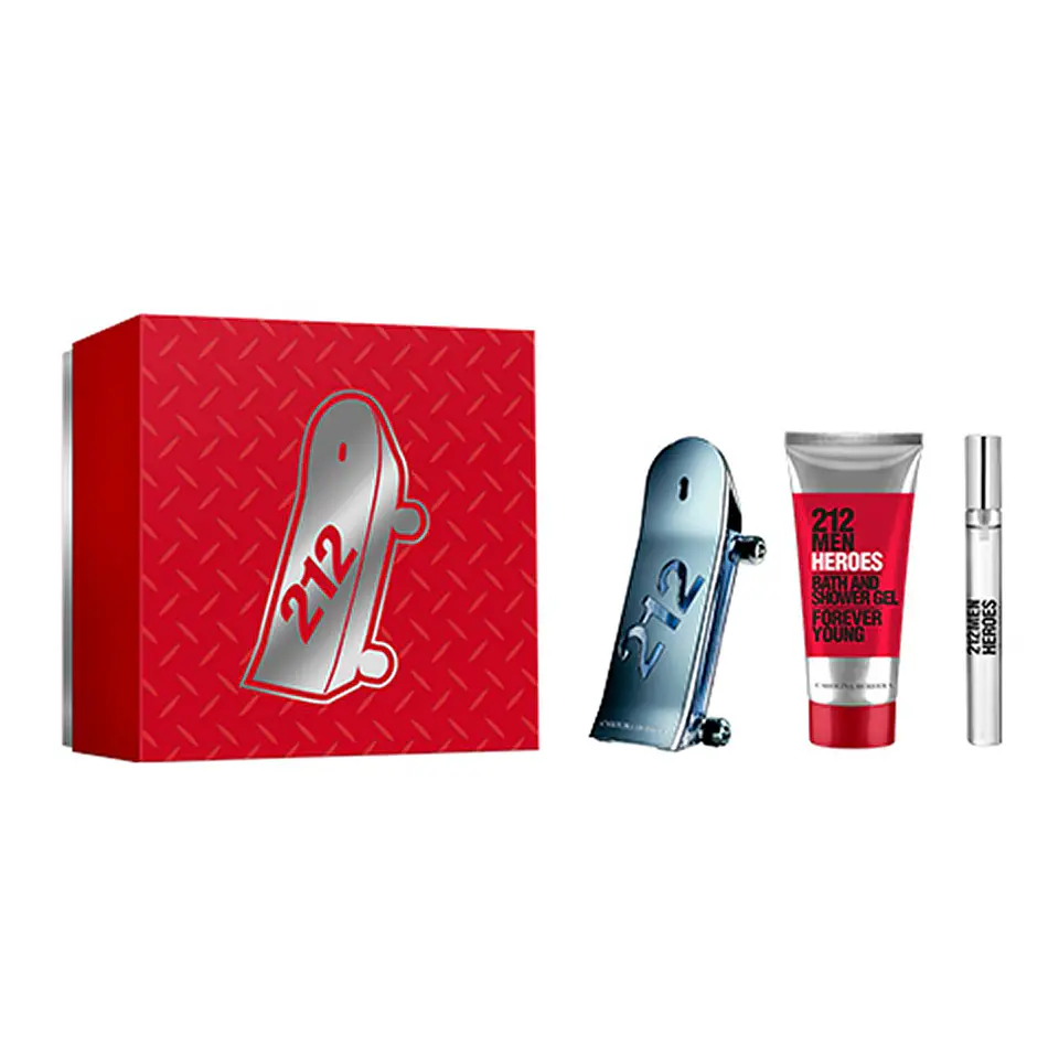 212 Men Heroes 90 ml EDT + 10 ml + Shower Gel 1