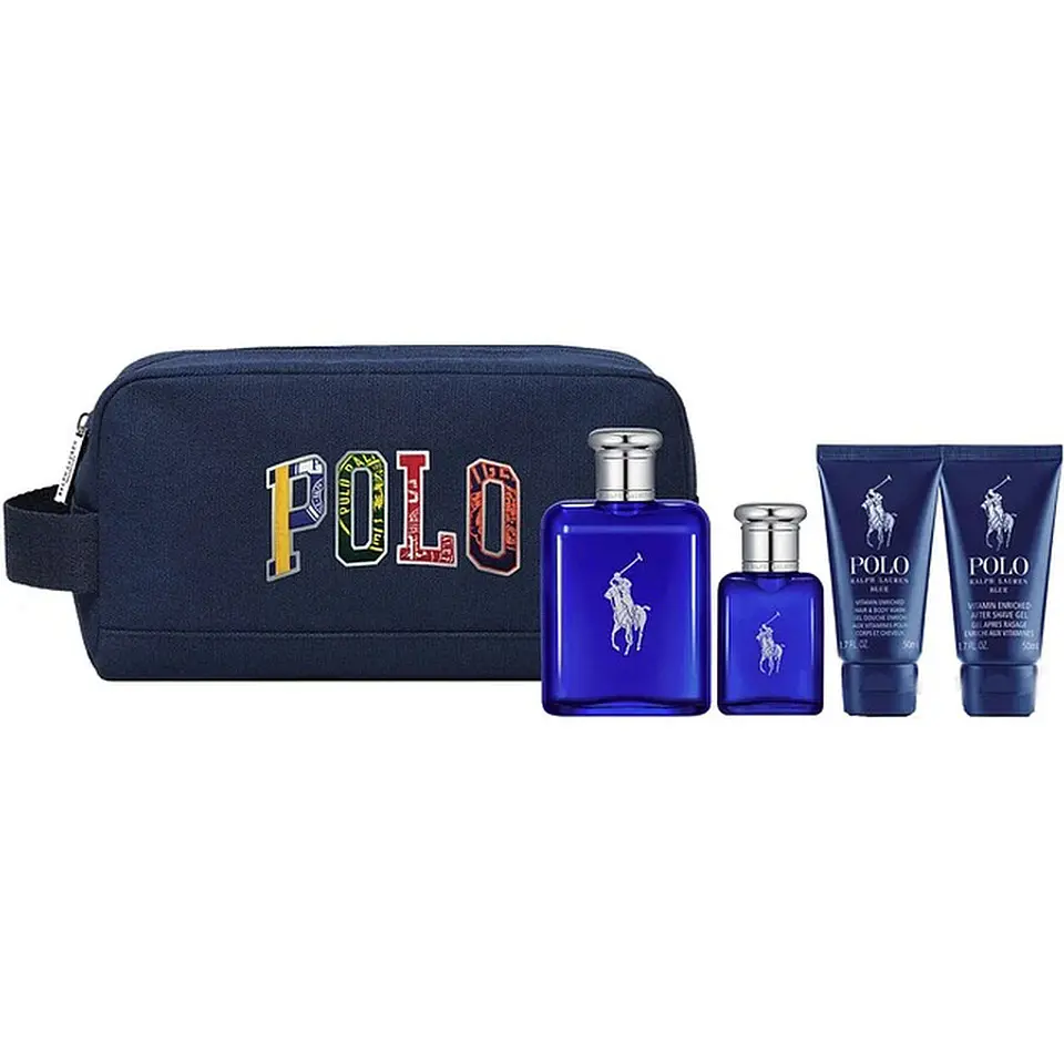 Polo Blue 125 ml EDT + 40 ml + SG + AS + Bolso 1