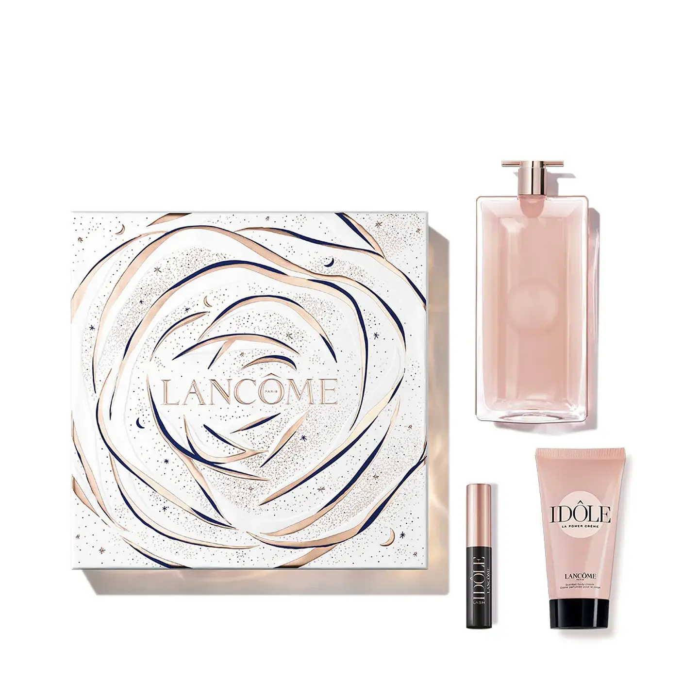 Idôle Le Parfum 50 ml EDP + Body Lotion + Máscara de pestañas Lash Idôle 1