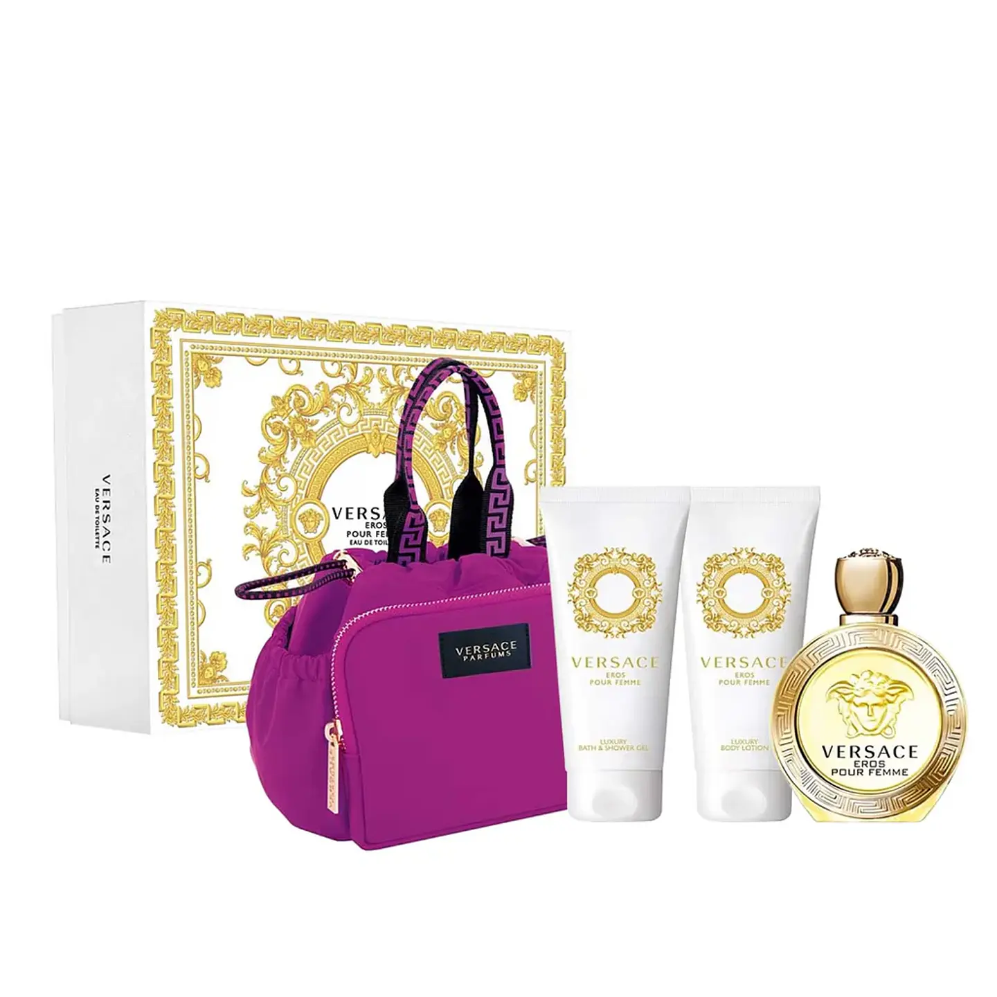 Eros Pour Femme EDT 100 ml + SG + BL + Bolso 1